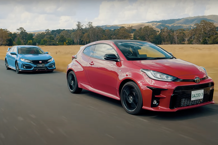 Can the Toyota GR Yaris beat the Honda Civic Type R in a drag race?