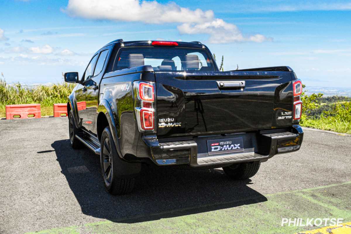 A picture of the D-Max's rear