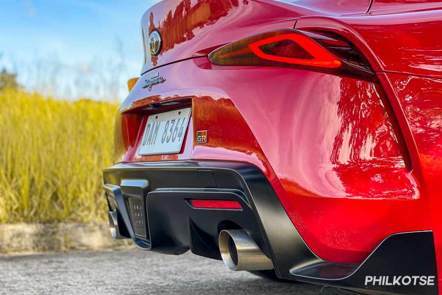 A picture of the rear of the 2020 Toyota GR Supra