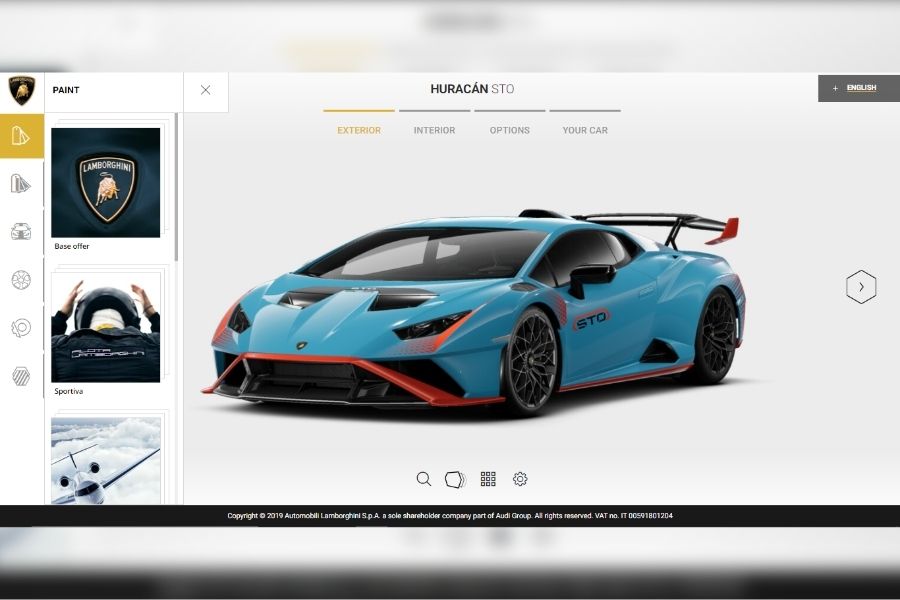 How do rich people configure their exotic Lamborghini?