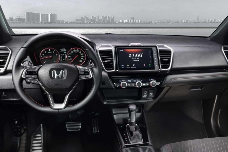 A picture of the interior of the Honda City RS