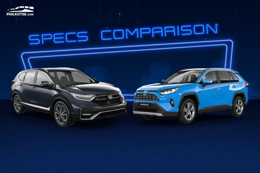 A picture of the RAV4 and CR-V head to head