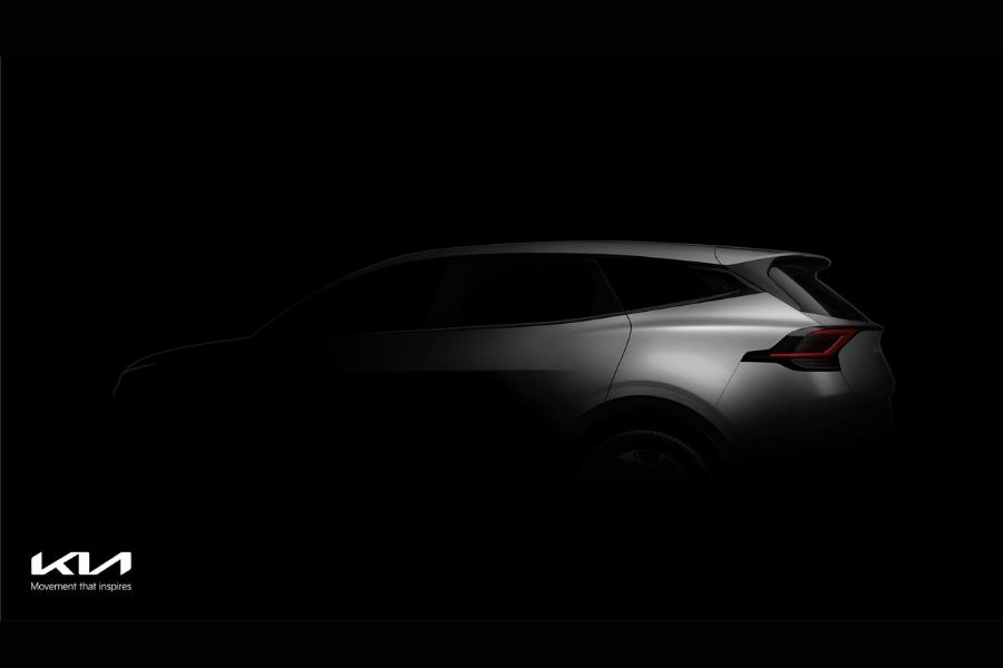 Kia Sportage rear view teaser photo Kia Sportage rear view