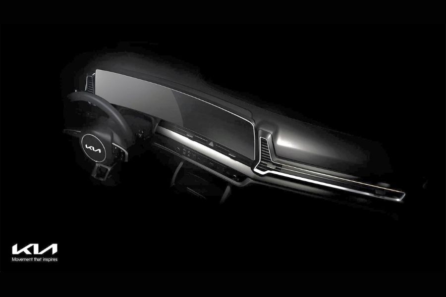 Kia Sportage interior view teaser photo Kia Sportage interior view