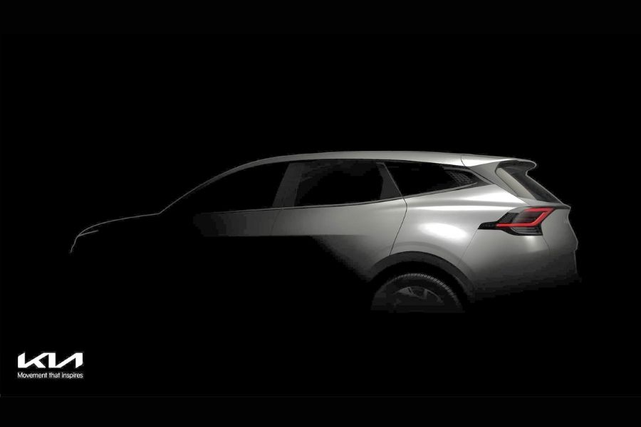 Kia Sportage rear view teaser photo Kia Sportage rear view
