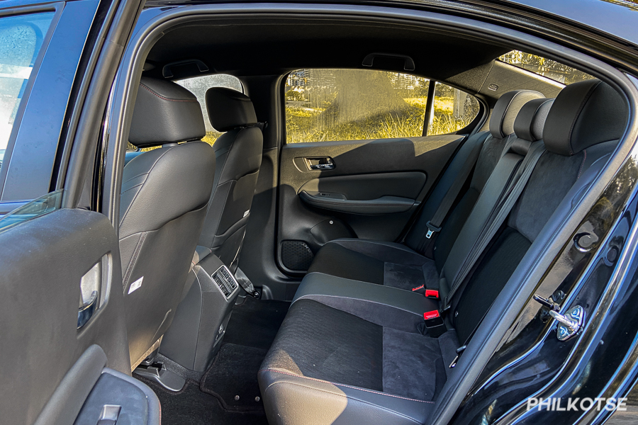 2021 Honda City RS sedan rear seats