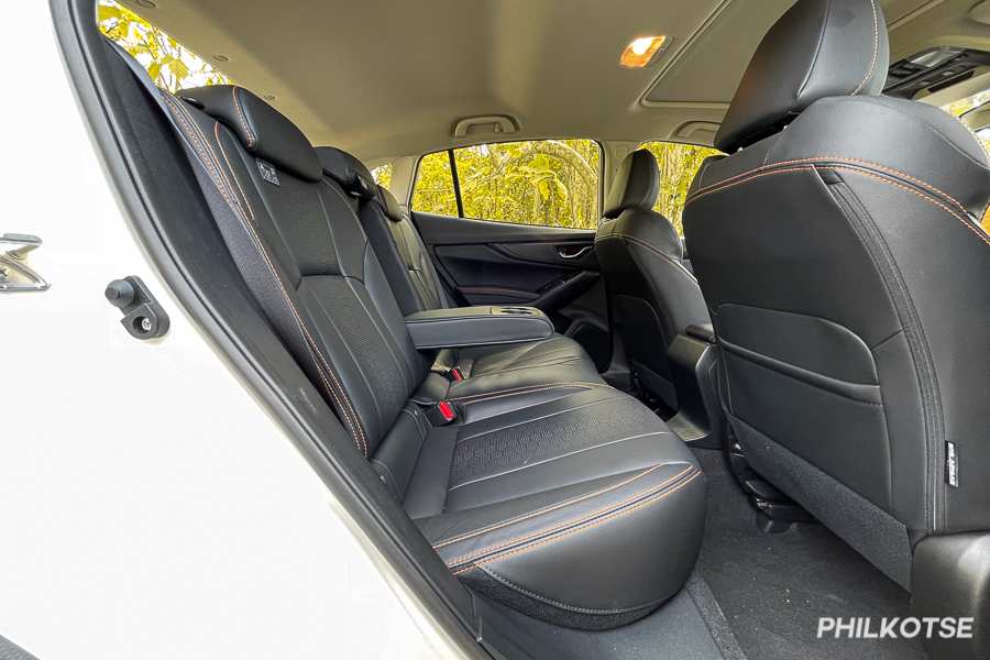 A picture of the X's rear seats