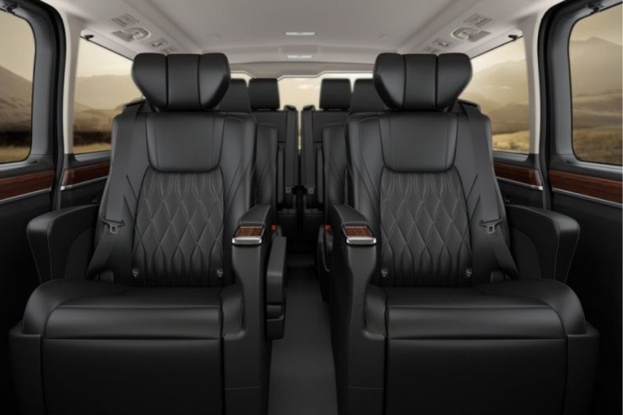 A picture of the Hiace's rear cabin
