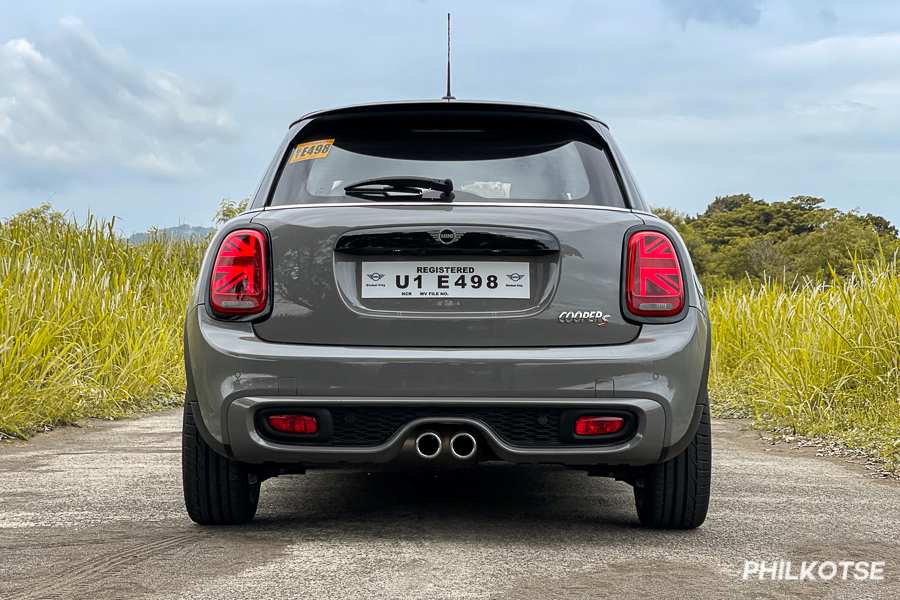 A picture of the rear of the Mini Cooper S 5-Door