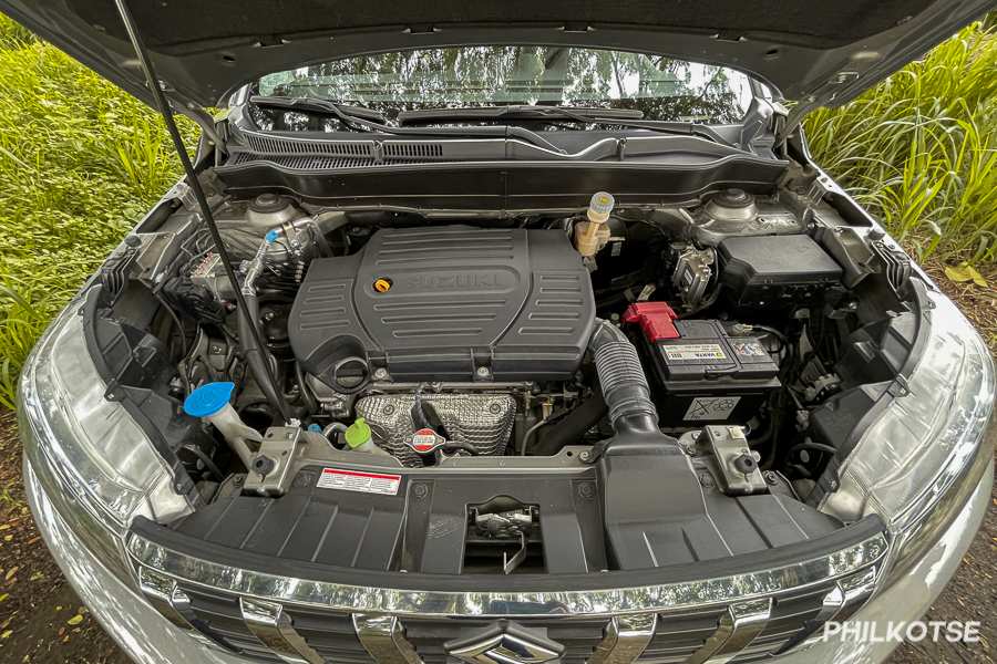 A picture of the Vitara's engine