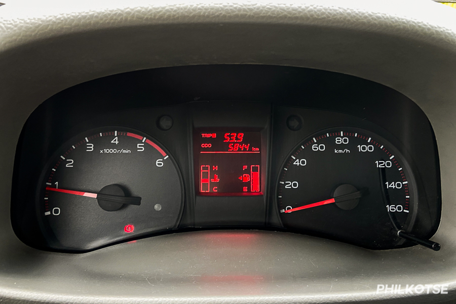 2021 Isuzu Traviz instrument cluster