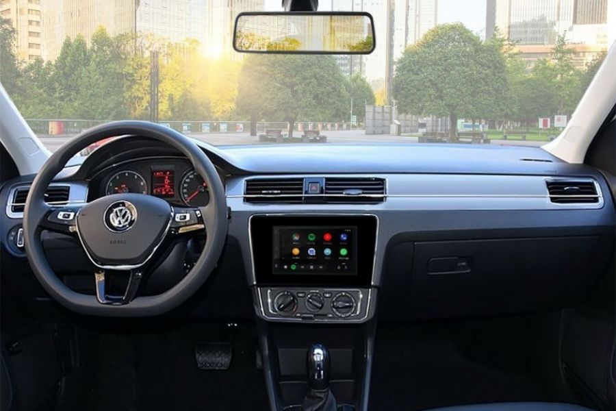 A picture of the VW Santana's interior