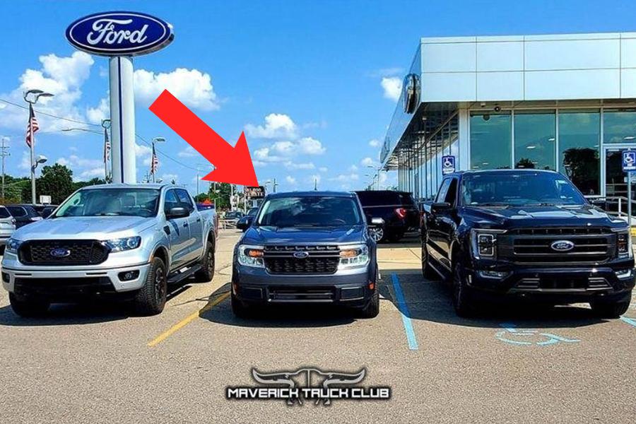 Ford truck family photo reveals Maverick’s cute and compact nature