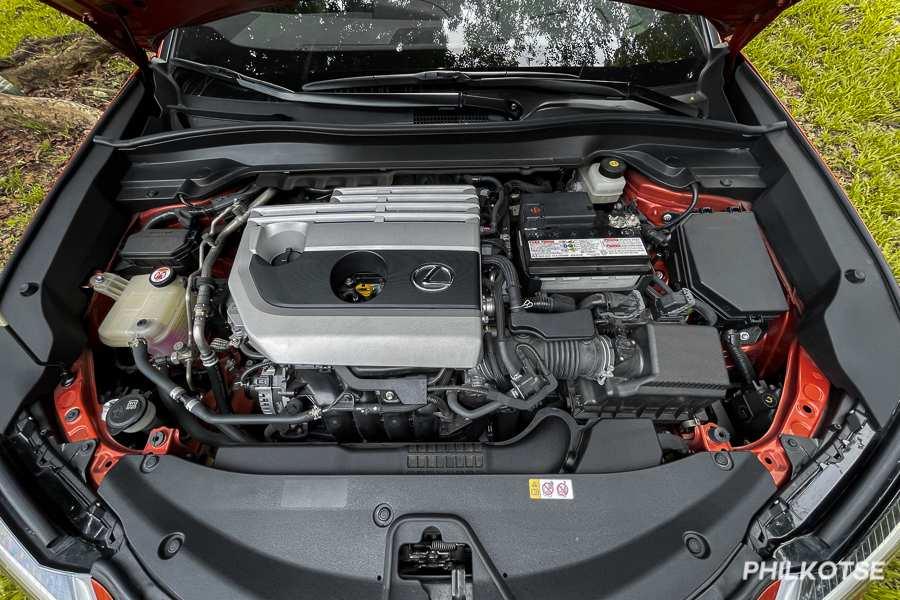A picture of the Lexus UX 200's engine