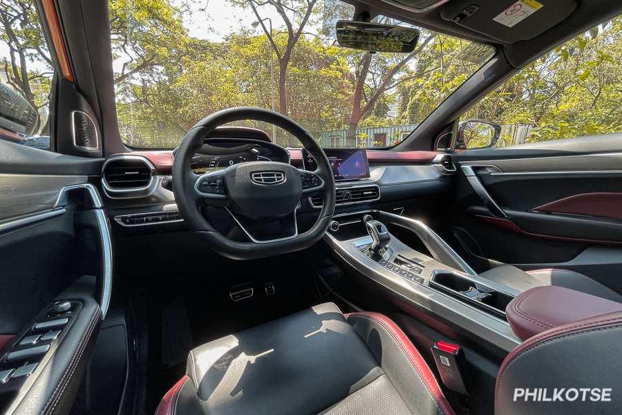 A picture of the Geely Coolray's interior