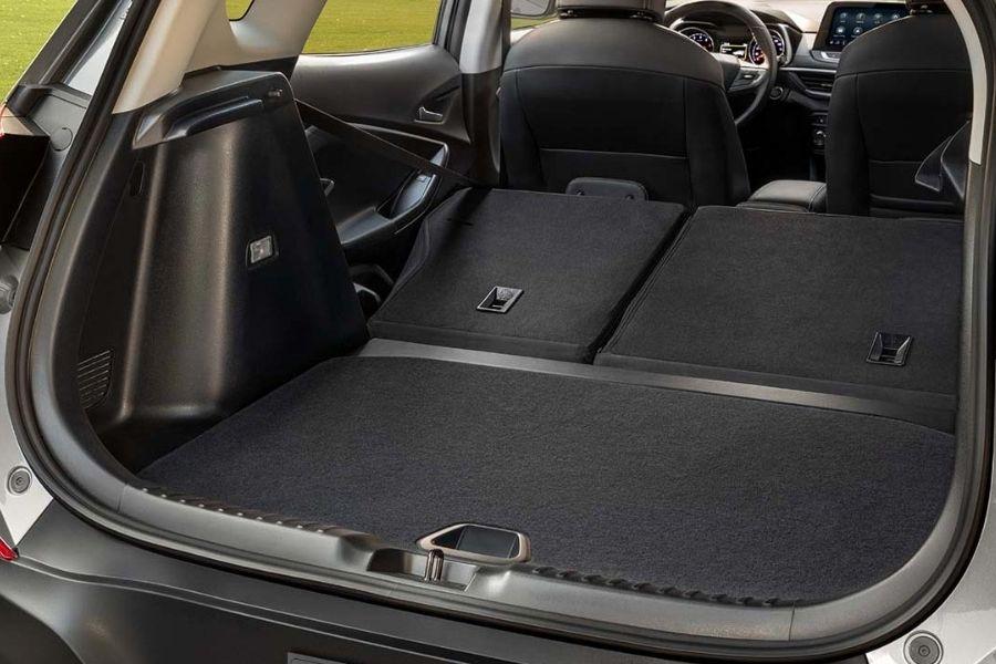 A picture of the Chevy Tracker's trunk