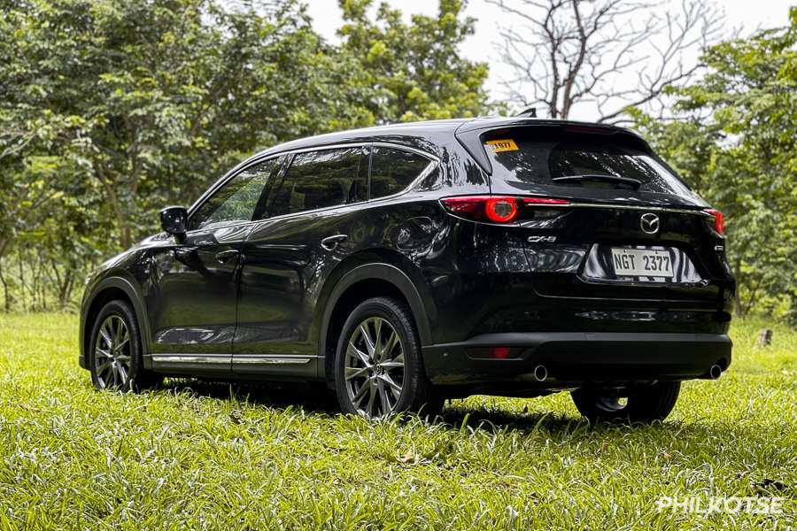A picture of the rear of the Mazda CX-8