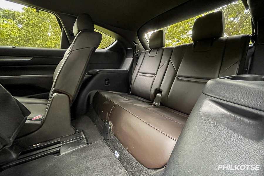A picture of the CX-8's rear seats