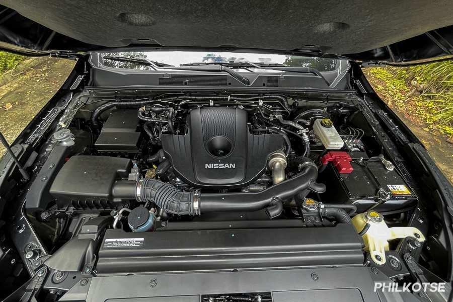 A picture of the Nissan Terra's engine bay