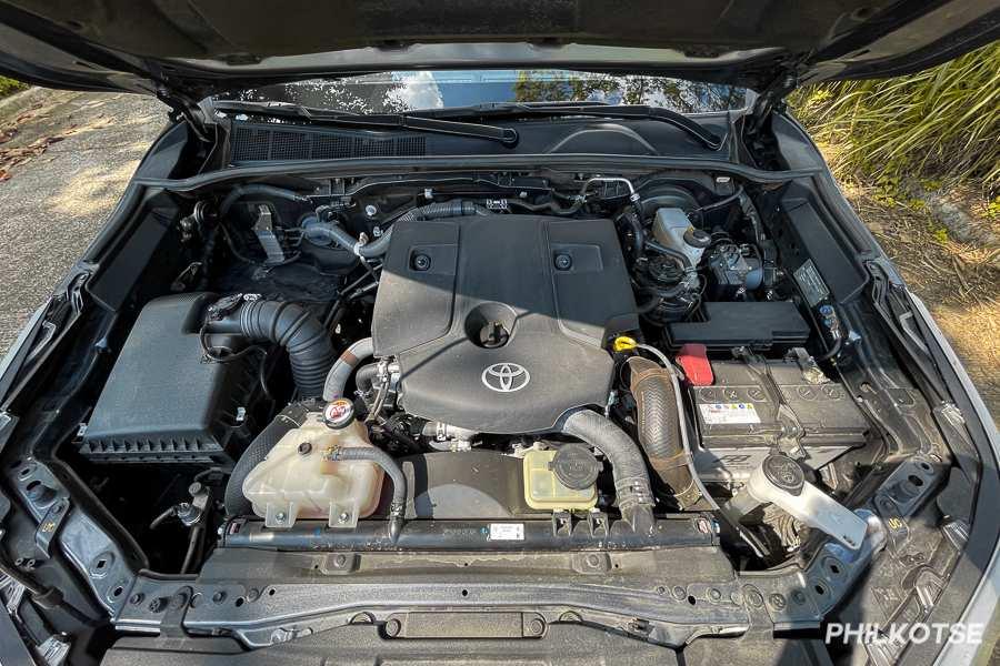 A picture of the Toyota Fortuner's engine