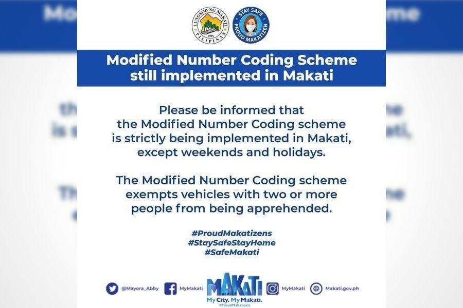 makati-city-strictly-implementing-number-coding-scheme