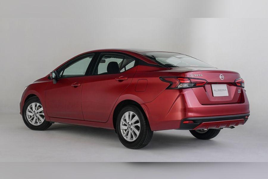 A picture of the of rear of the new Nissan Almera