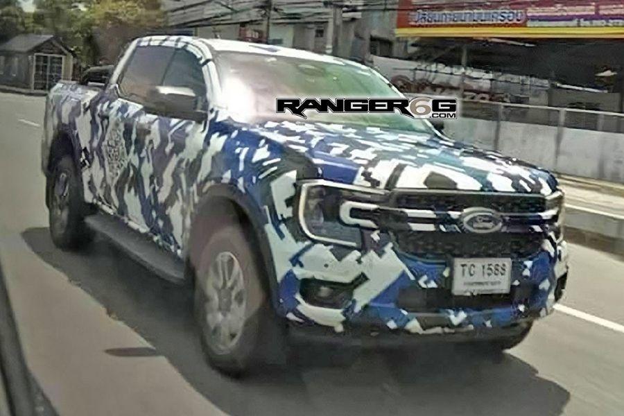Spy shots of 2022 Ford Ranger show its revamped front end design 