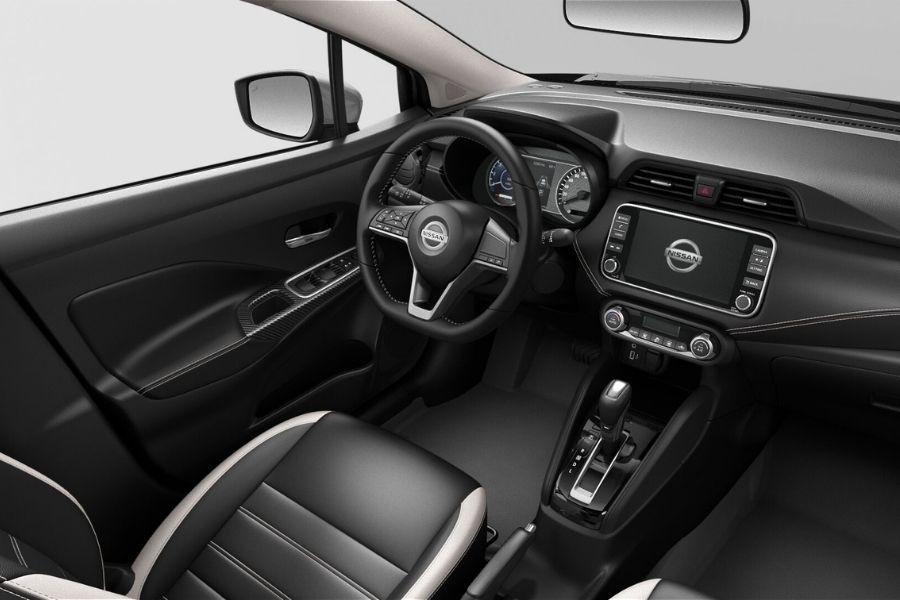 A picture of the interior of the Nissan Almera