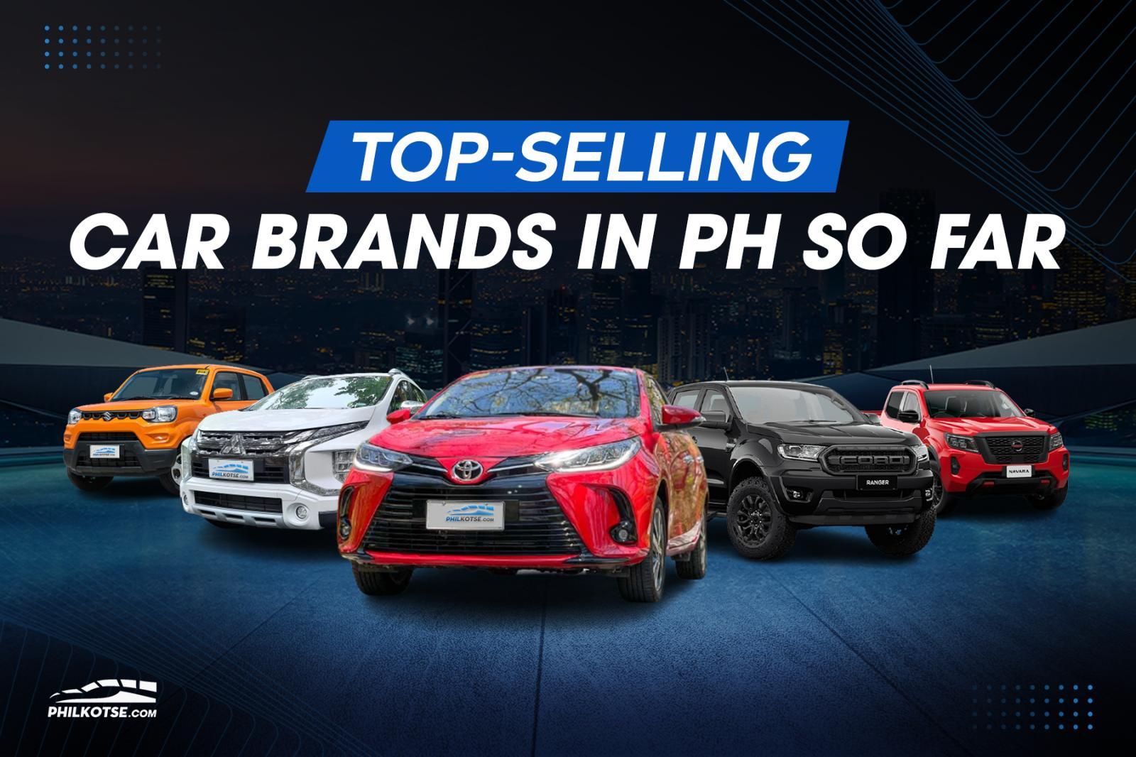 2021 top-selling car brands in the Philippines so far