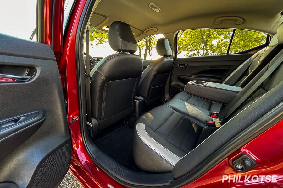 A picture of the Almera's rear cabin