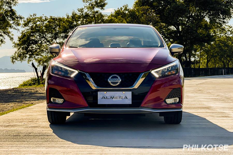 A picture of the front of the Nissan Almera