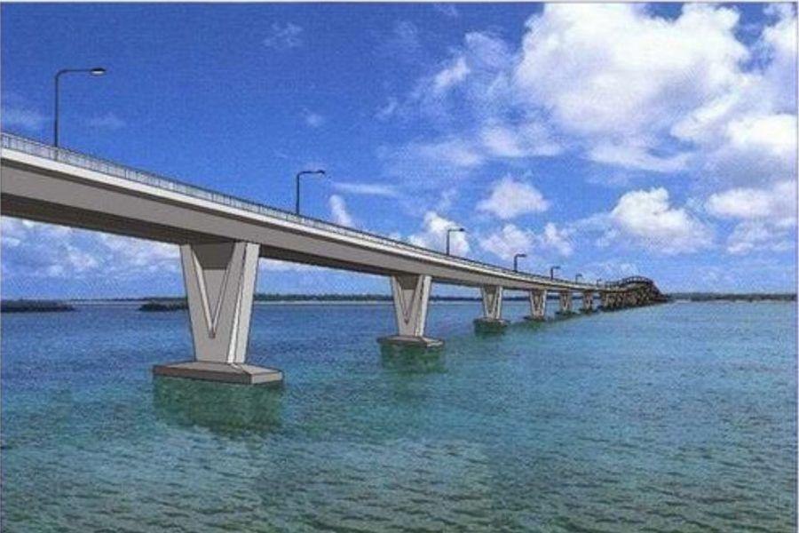 Construction works continue on Panguil Bridge linking Misamis, Lanao 