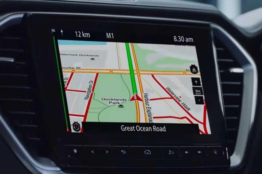 A picture of the BT-50's headunit