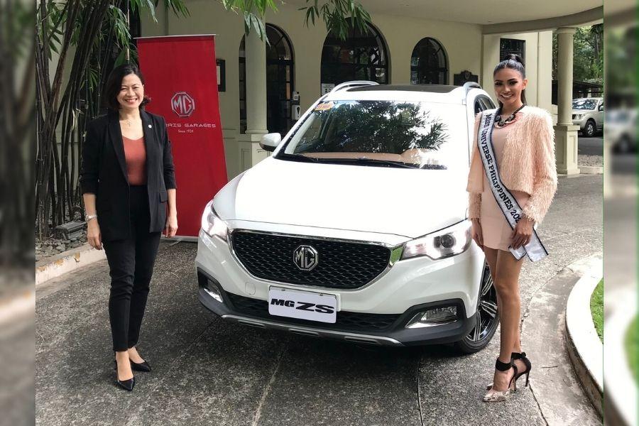 MG awards 2021 Miss Universe Philippines Bea Gomez with new ZS Alpha