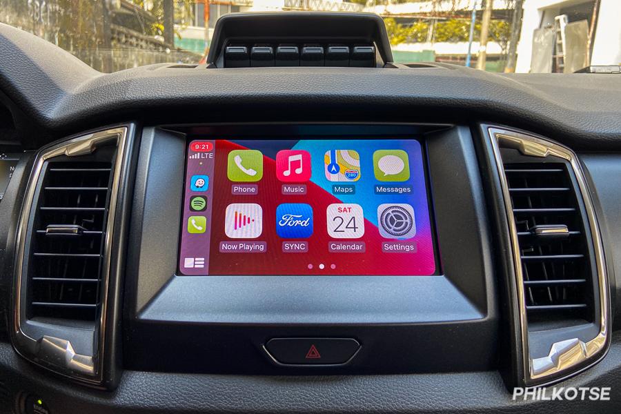 A picture of the old Ranger's touchscreen