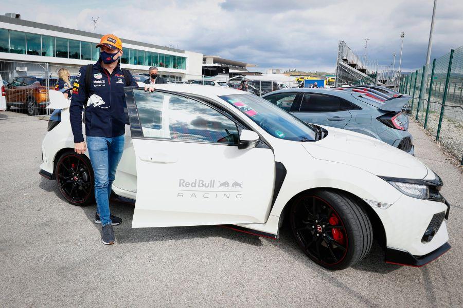F1 world champion Max Verstappen’s Honda Civic Type R is up for grabs