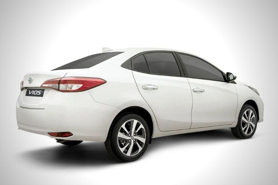 A picture of the rear of the Toyota Vios