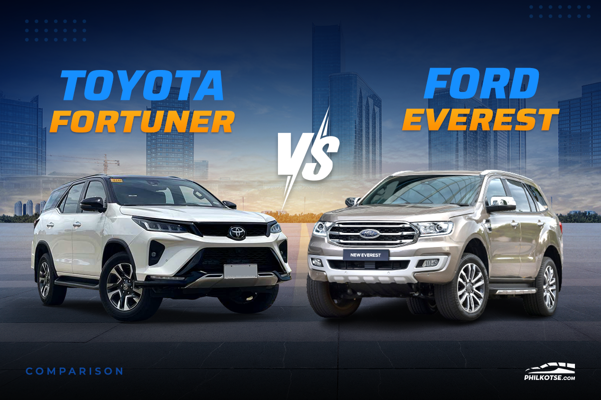 2022 Toyota Fortuner vs Ford Everest Comparison: Spec Sheet Battle