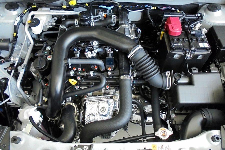A picture of the Toyota Raize 1.0 Turbo's engine