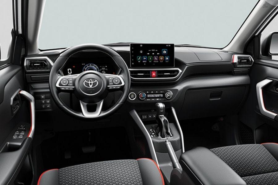 A picture of the Toyota Raize's interior.
