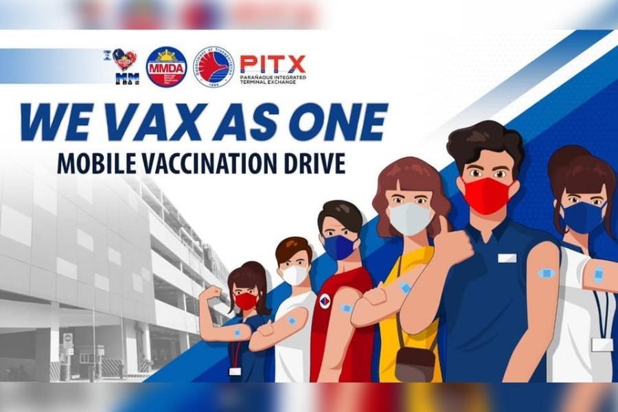 MMDA, DOTr launch pilot mobile vaccination drive at PITX 