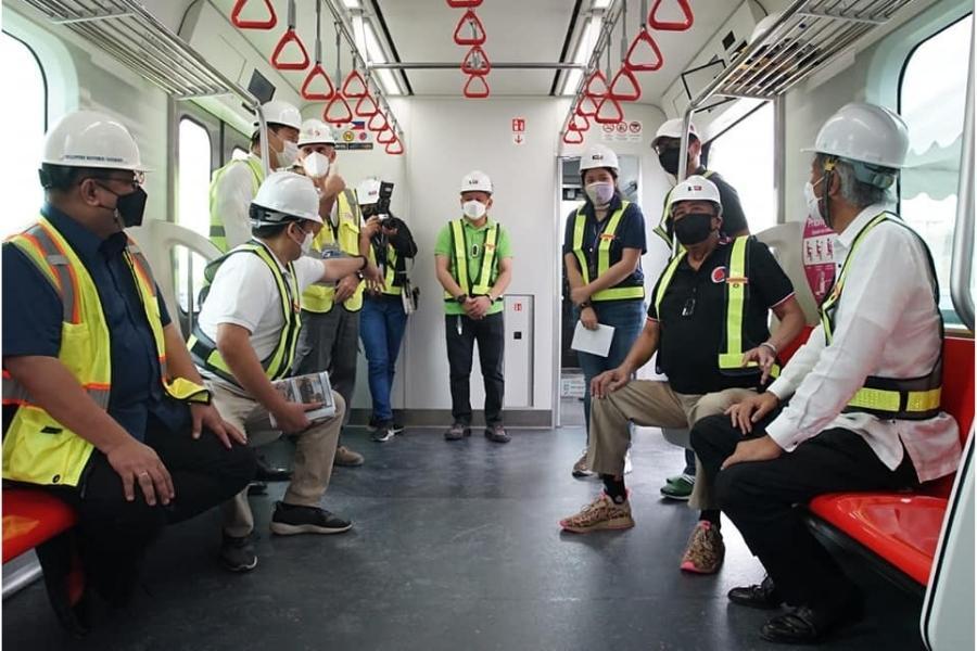 DOTr Inspects New PNR Trains That Will Run From Manila To Bulacan