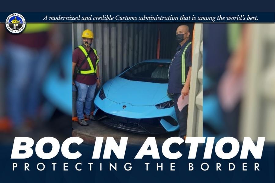 Bureau of Customs seizes Lamborghini Huracan worth P14 million 