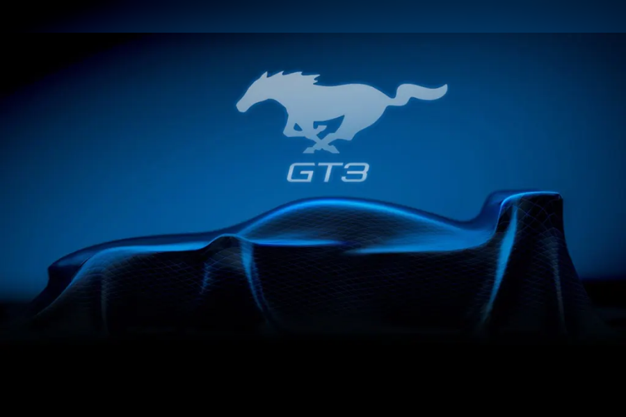 Ford Mustang GT3 race car teased 