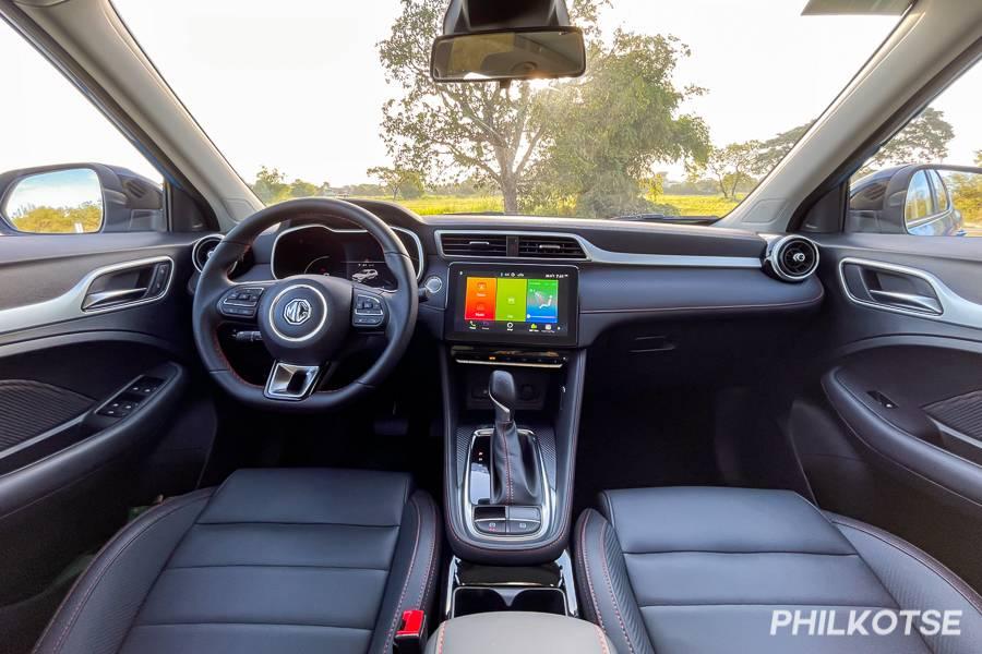 A picture of the MG ZS-T Trophy's interior.