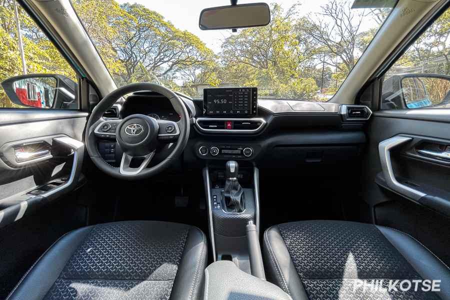 A picture of the Toyota Raize's interior
