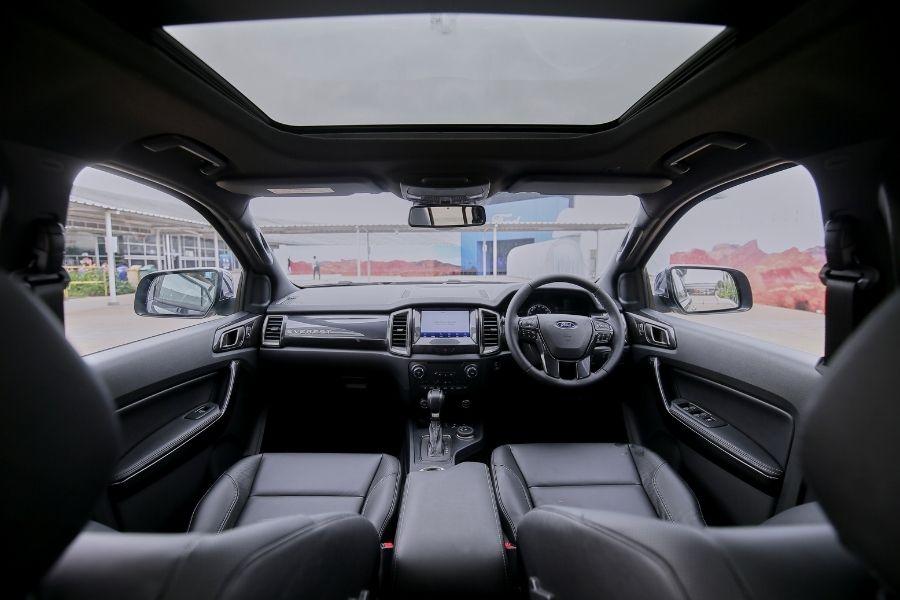 A picture of the old Ford Everest's interior