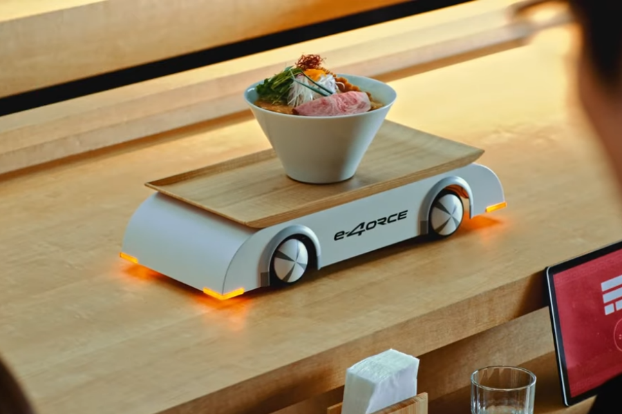 Nissan shows Ariya e-4ORCE’s smoothness by serving bowl of ramen 