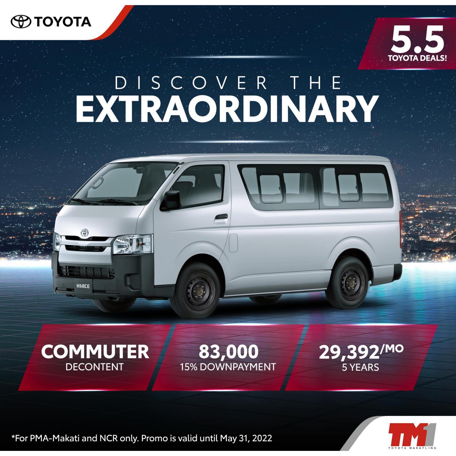 Toyota Hiace Commuter Decontent With ₱83,000 Allin Down payment