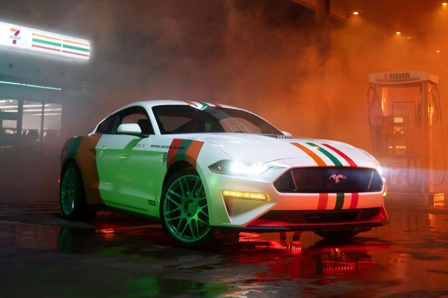 Ford Mustang Model 711 wears 7-Eleven colors as one-off custom build  